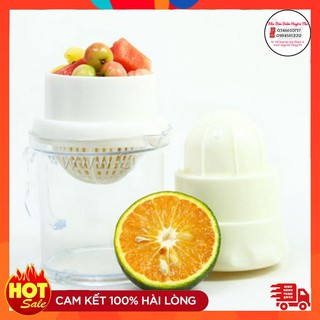 (Hàng loại to 500ml)Dụng cụ vắt cam, ép hoa quả, nghiền cháo đa năng 3in1