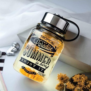 BÌNH NƯỚC THỦY TINH DETOX SUMMER 700ML