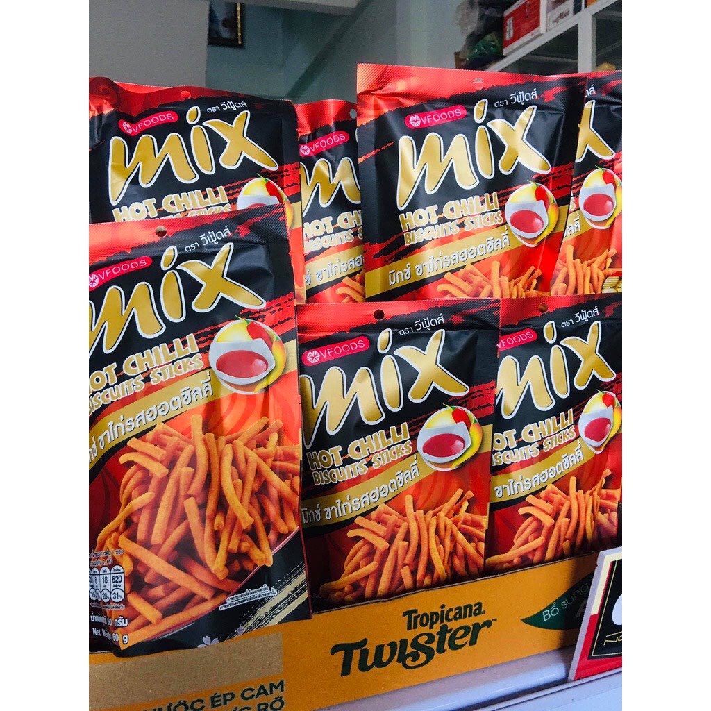 Bim Bim Mix Vfood Thái Lan Tăm Que 60g