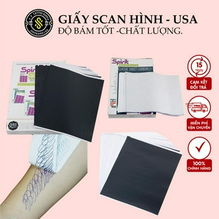 Giấy Scan Hình Xăm [Tặng quà + Freeship] 💝Giấy Than 1 lớp scan hình xăm in nhiều lần không nhoè