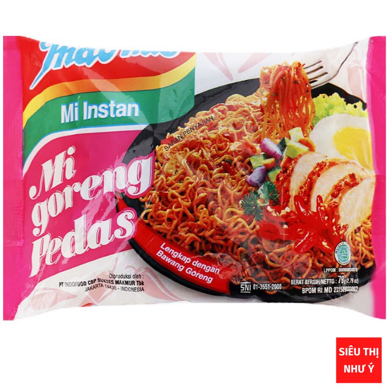 Mì xào khô Indomie Mi Goreng đủ 4 vị