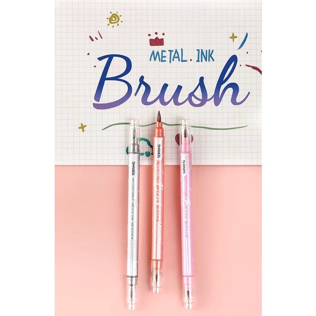 Bút Hai Đầu Mềm Mại Với 12 Màu Lựa Chọn