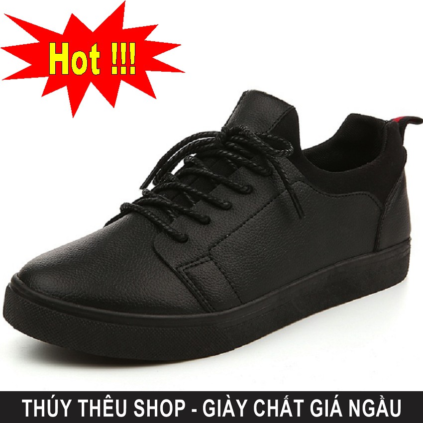 giầy nam - GV06 Đen - Hàng loại 1 ( free ship)