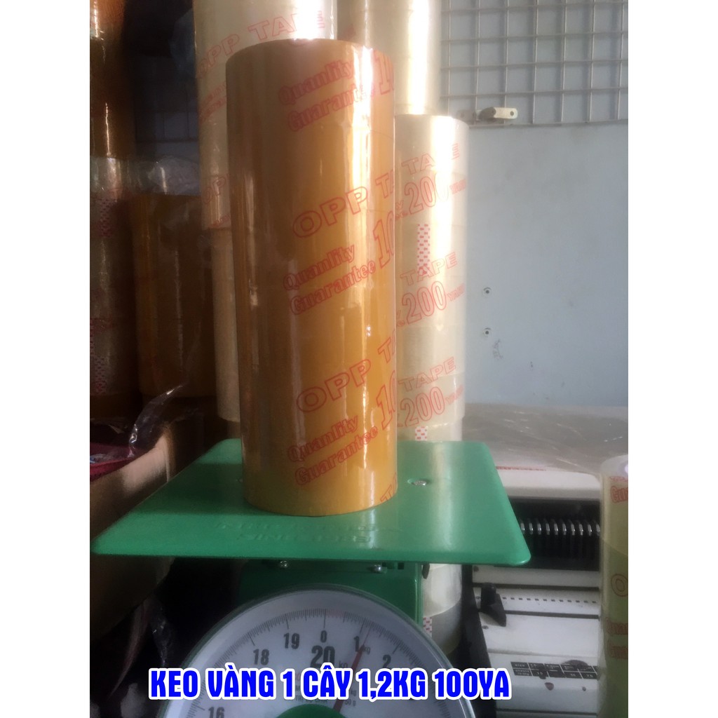 Băng keo trong/đục 100Ya 4,8F 1.2Kg/cây 6 cuộn (Bán lẻ từng cuộn)