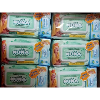 KHĂN GIẤY ƯỚT NUNA (100 MIẾNG TẶNG 30 MIẾNG)