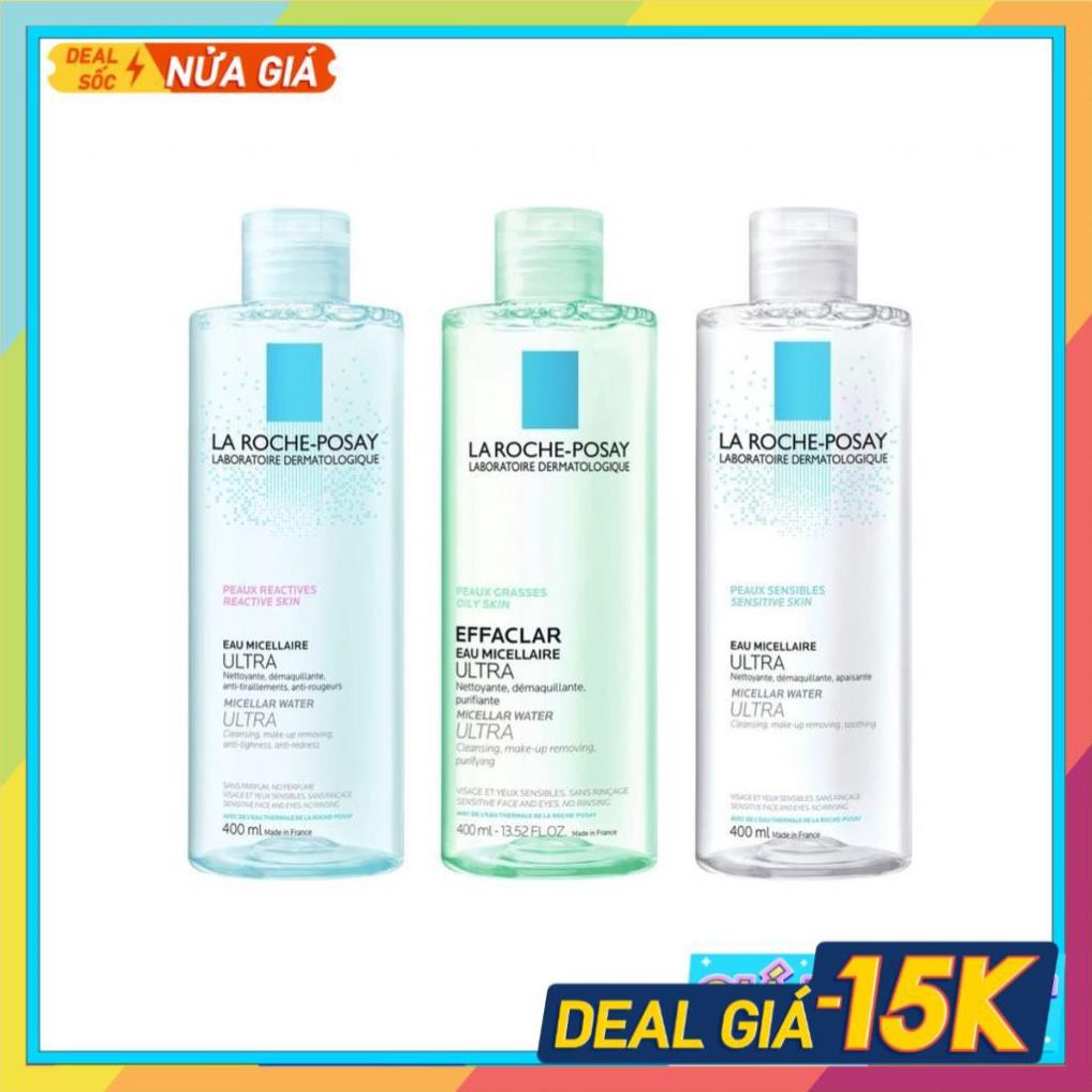nước tẩy trang la roche posay, dành cho da dầu và da nhạy cảm 400ml NEW | BigBuy360 - bigbuy360.vn