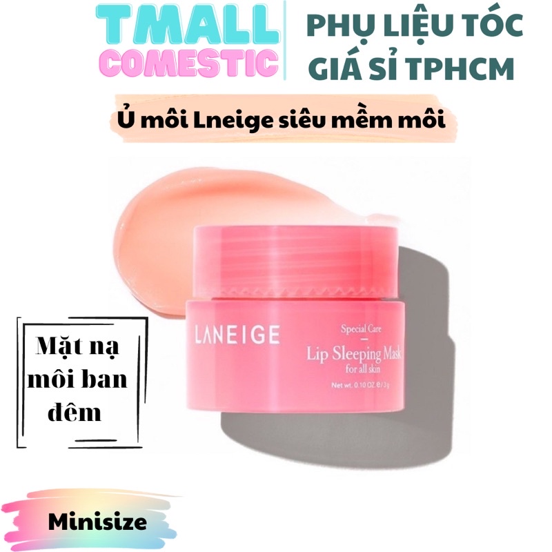 Mặt nạ ngủ môi màu hồng siêu mềm môi