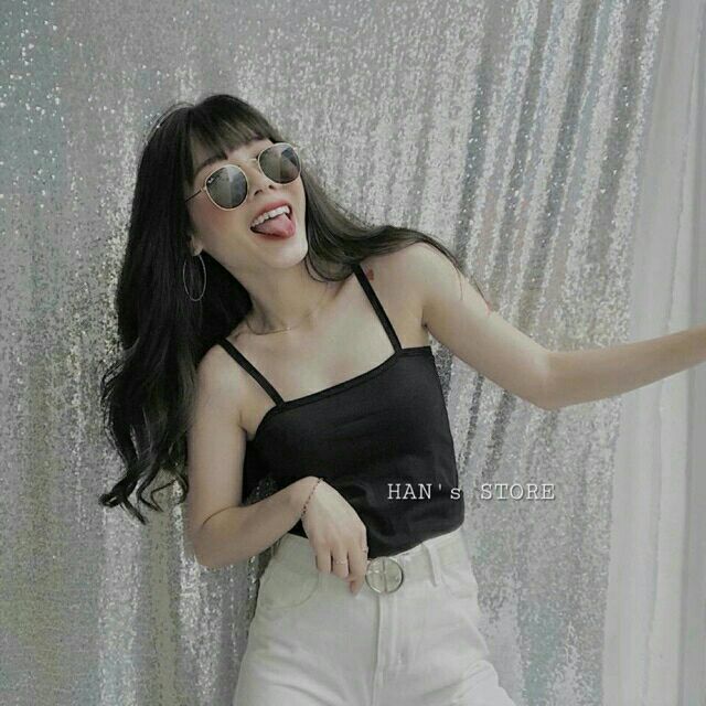 Áo 2 dây trơn thun siêu mịn