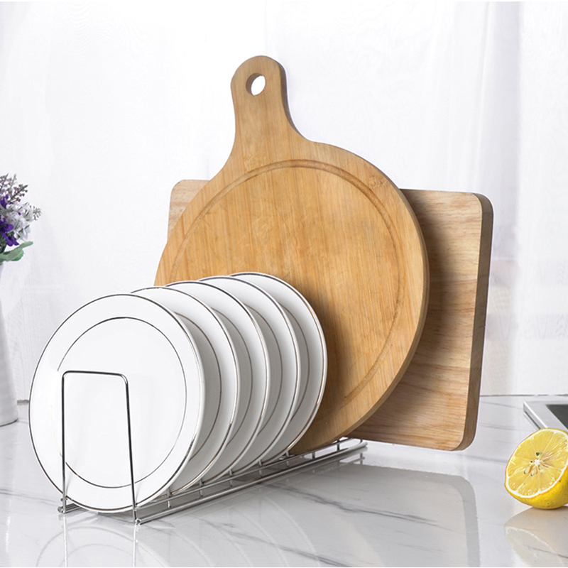 Giá Đỡ Chén Dĩa Bằng Thép Không Gỉ Thiết Kế Độc Đáo Tiện Dụng Cho Nhà Bếp