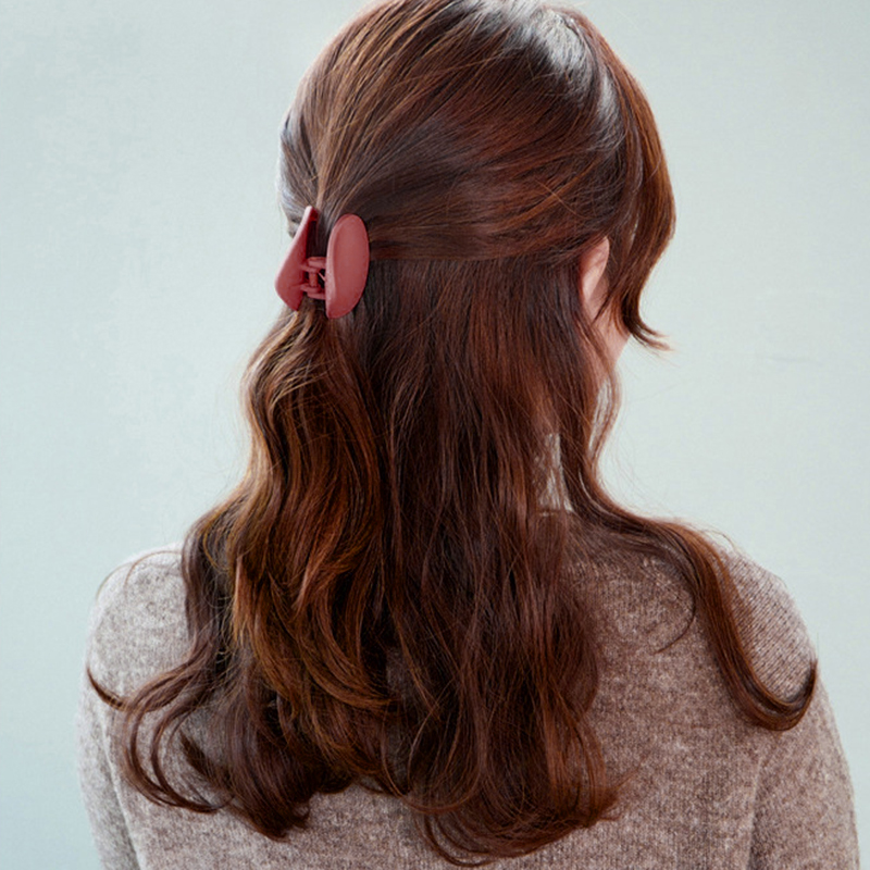 Kẹp bấu tóc acrylic màu trơn