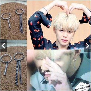 Khuyên tai Jimin BTS bông tai thiết kế thời trang phong cách Hàn Quốc Unisex cá tính V Jungkook Suga