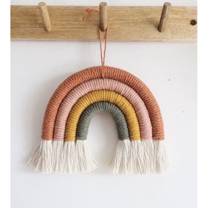 Cầu vồng treo tường, cầu vồng trang trí, cầu vồng macrame
