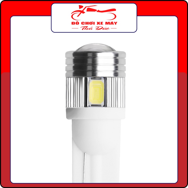 Đèn LED T10 Demi, Xinhan ô tô-xe máy 6 LED siêu sáng