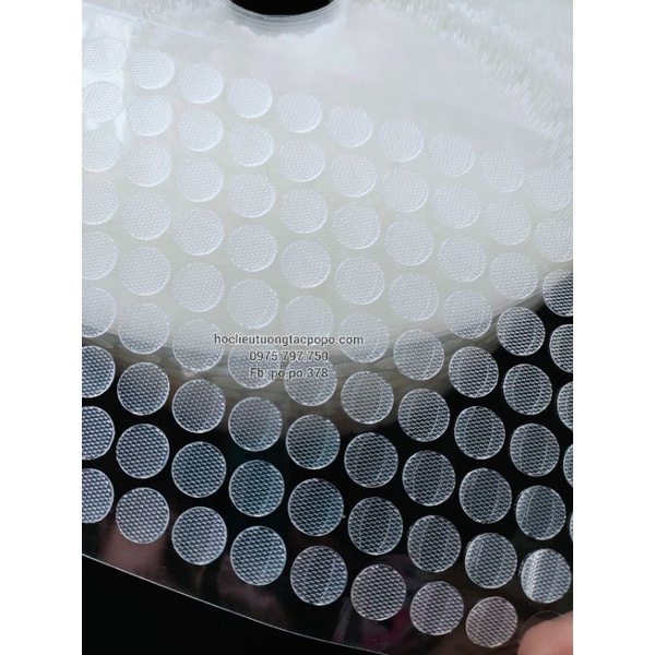 Combo 100 cặp Dính gai/Verclo TRONG SUỐT làm học liệu
