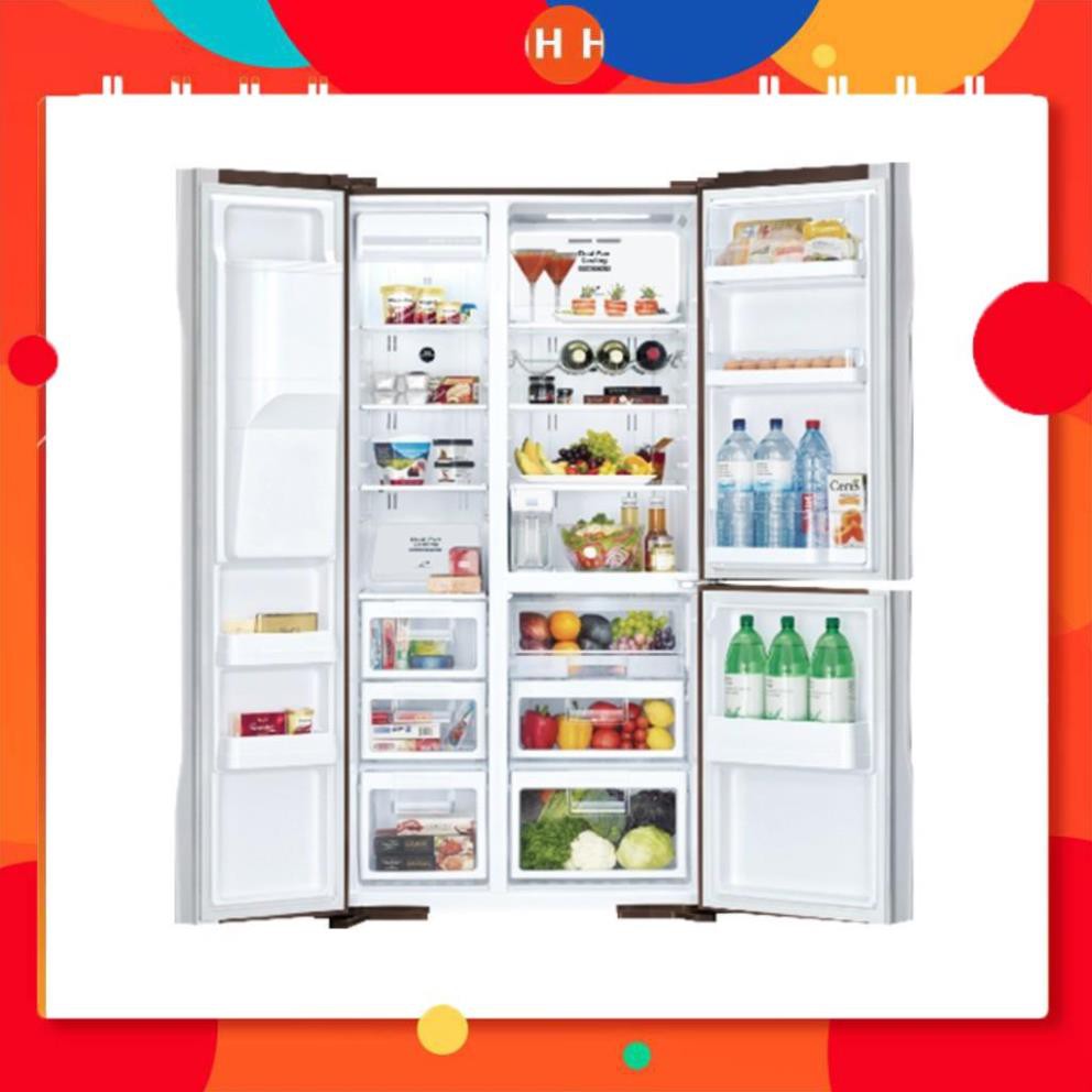 [ FREE SHIP KHU VỰC HÀ NỘI ] Tủ lạnh Hitachi  side by side 2 cửa màu đen R-FS800GPGV2(GBK) - [ Bmart247 ] 24h