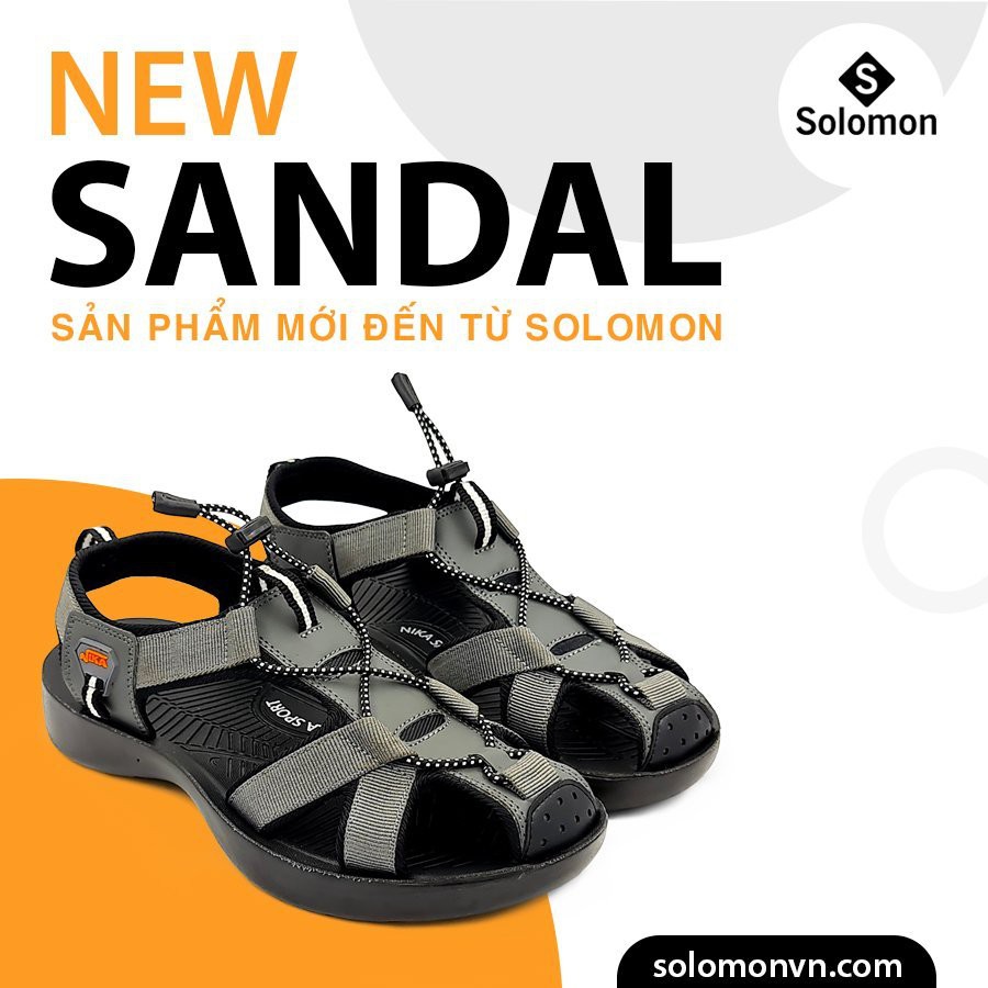 GIÀY SANDAL BÍT MŨI NAM QUAI DÙ CHỐNG TRƯỢT BMSD01