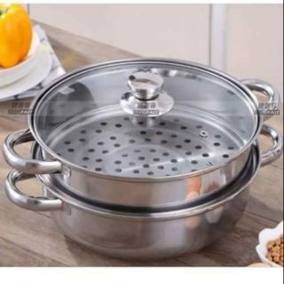 Nồi hấp inox 2 tầng - 28cm