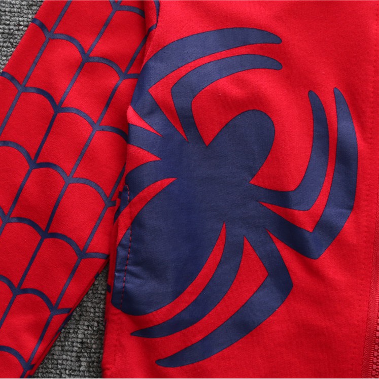 Áo khoác mô phỏng nhân vật người nhện thời trang cho bé trai