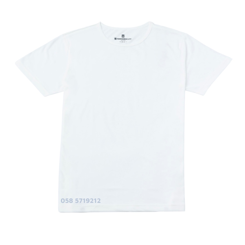 Áo thun cộc tay t-shirt đông xuân màu đen, xám, trắng cotton cao cấp HANOSIMEX- Hàng chính hãng Việt Nam chất lương cao