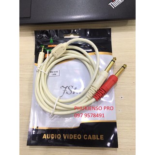 Dây chuyển jack 3.5 ly ra 2 jack 6 ly tốt
