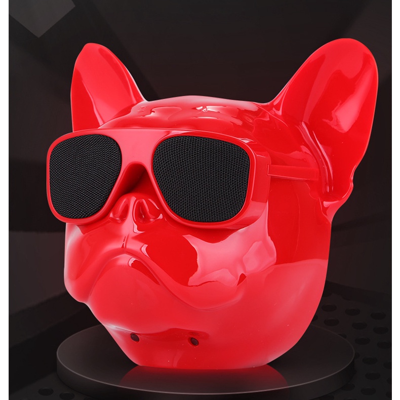 Loa Bluetooth Không Dây  Hình Đầu Chó Bull Pháp