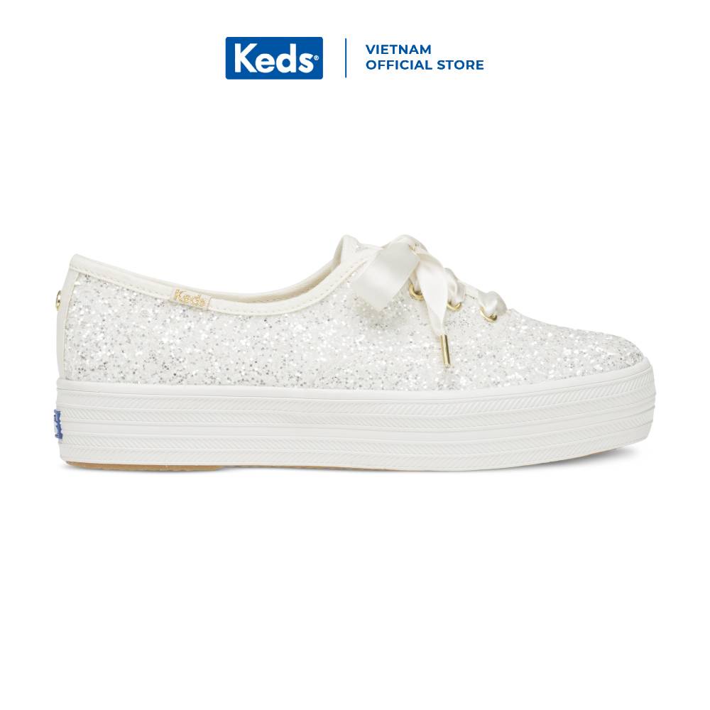 Giày Keds Nữ - Triple Kate Spade Cream - KD057805