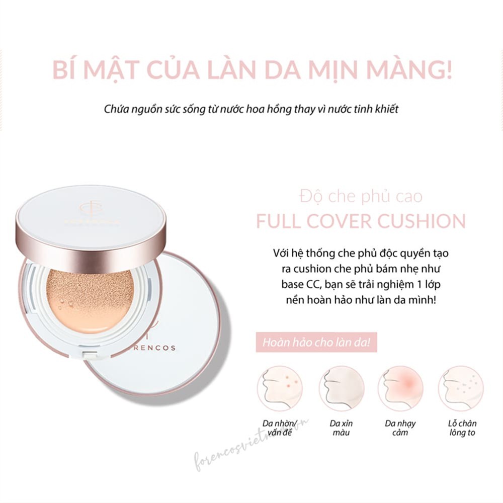 Phấn nước FORENCOS FULL COVER CUSHION 15g chính hãng Hàn Quốc