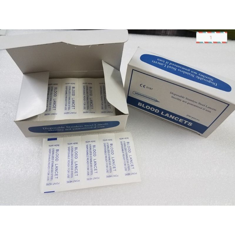 Hộp 200 Chiếc Kim Chích Mụn Blood Lancets, Kim Lễ Mụn