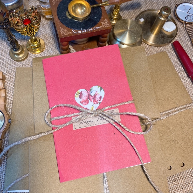 Thiệp Chúc Mừng Valentine Độc Lạ, Thiệp 8/3, Sinh Nhật, Thiệp Chúc Mừng Phong Cách Vintage Giấy Mỹ Thuật Nhập Khẩu