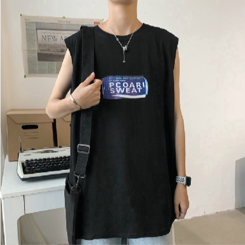 Áo thun thể thao không tay dáng rộng thời trang cho nam