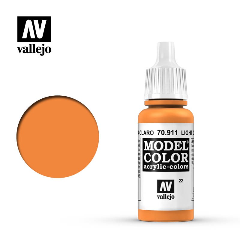 Sơn VALLEJO 22 Model Color 70.911 Light Orange 17 ml