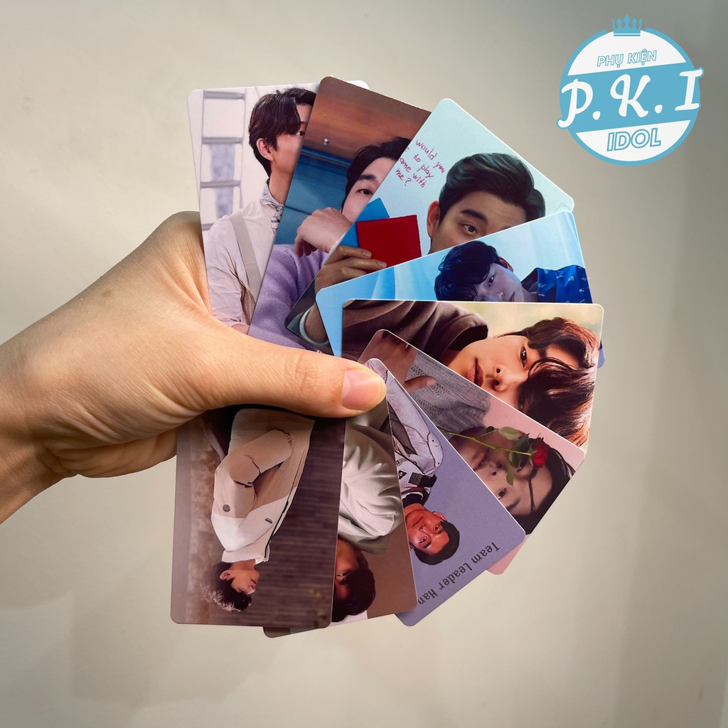 Set 9 Card Ảnh Nam Thần Gong Yoo - Ép Lastic + Bo Tròn 4 Góc