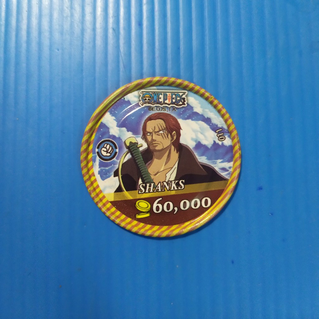 [Một Thẻ ] Thẻ bài toonies One Piece thẻ tròn đồng xu kim loại viền màu 2nd cũ, nhăn vừa - mũ rơm Luffy tổng hợp 1