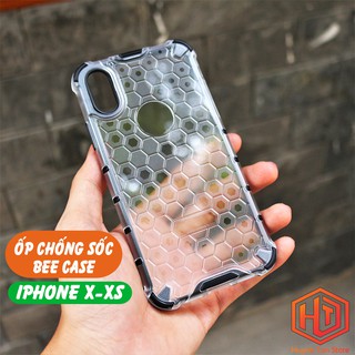 Ốp lưng iphone x ip xs bee case vân tổ ong chống va đập không ố vàng bảo vệ camera phụ kiện huỳnh tân store