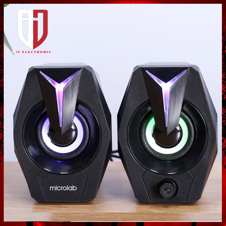 Loa máy tính 2.0 MICROLAB B26 Led RGB công suất lớn loa nghe nhạc vi tính laptop pc có dây để bàn