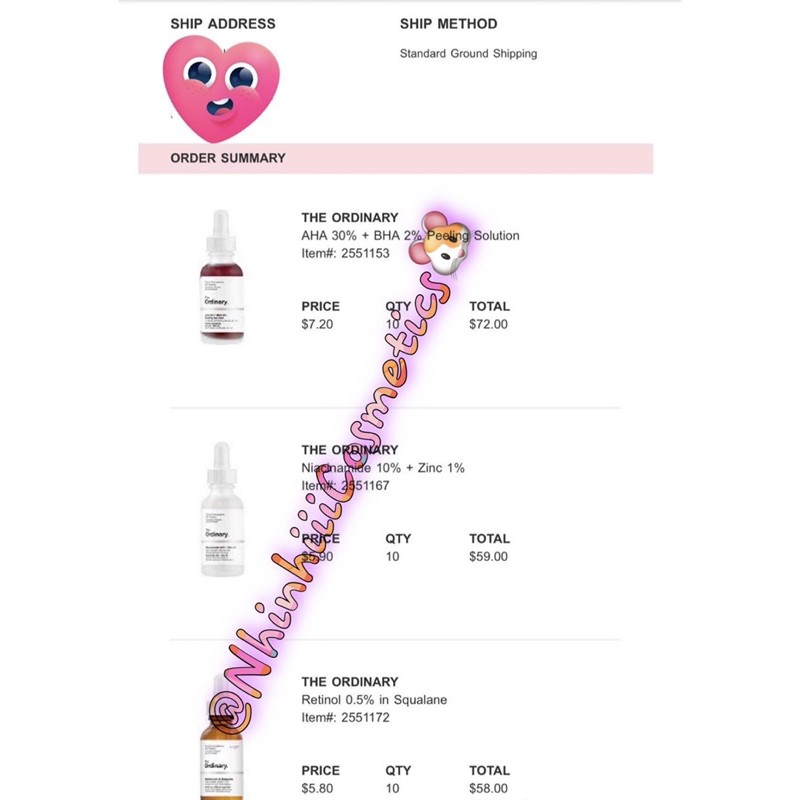 [TRẢ ORDER] SERUM CẤP ẨM CẤP NƯỚC