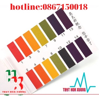 Giấy Quỳ Tím Thử Độ pH Thang Đo Từ 1 Đến 14