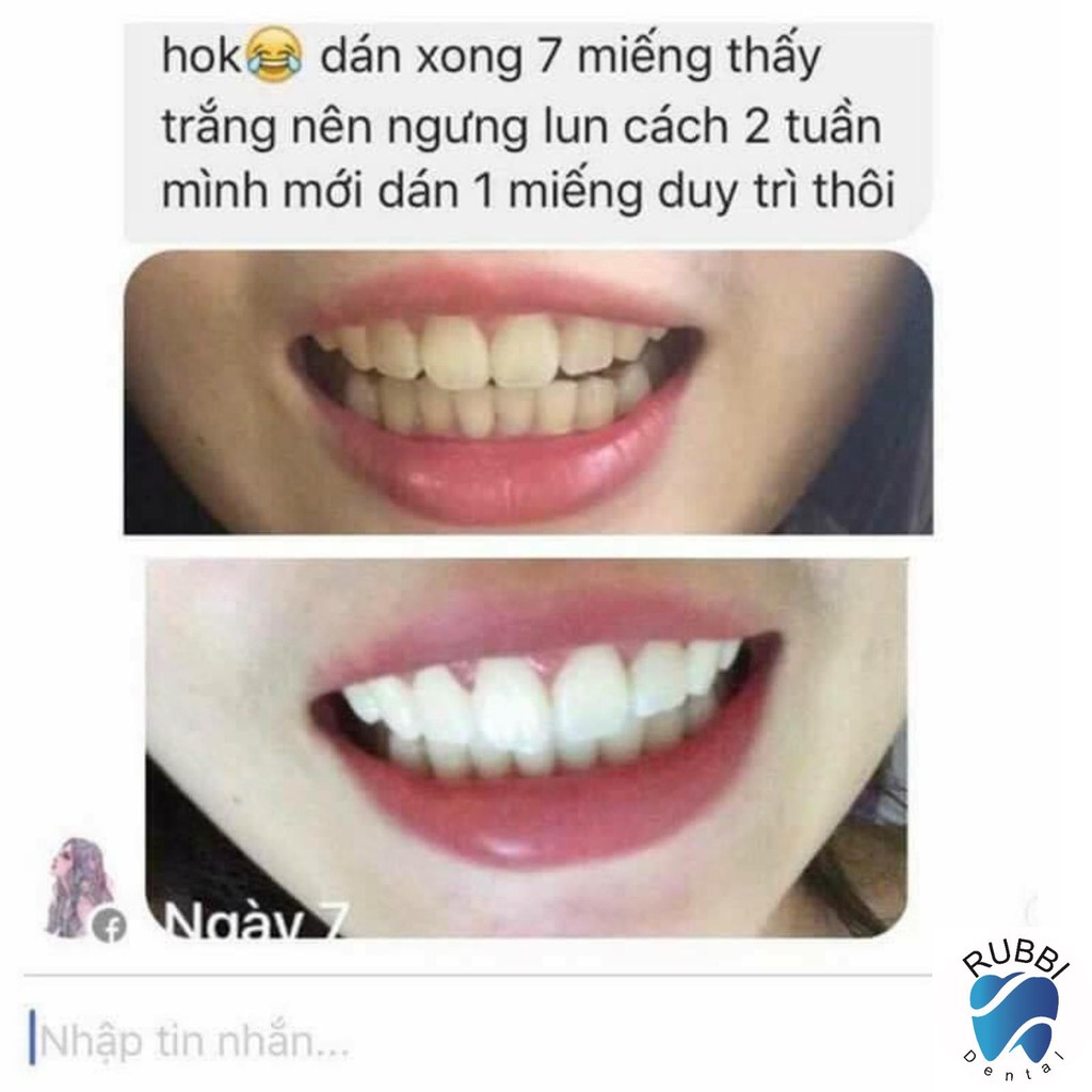 Miếng dán trắng răng 3d white teeth whitening strips - ảnh sản phẩm 9