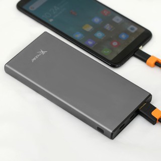 Pin sạc dự phòng Polymer 10.000 mAh Xmobile Atela 10 Nhôm Xám