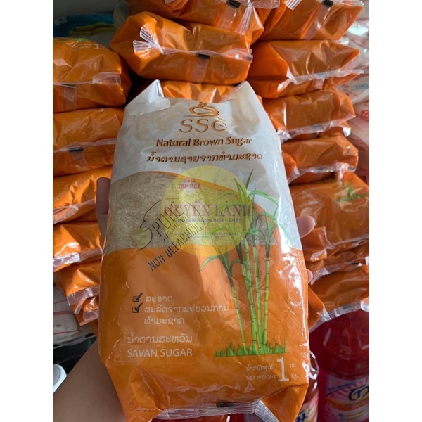 Đường trắng/nâu mía hữu cơ Spoon 1kg chính hãng Thái Lan - Sugar - Organic