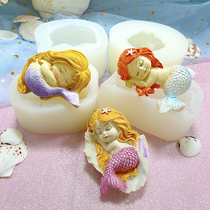 Khuôn nàng tiên cá nhiều mẫu