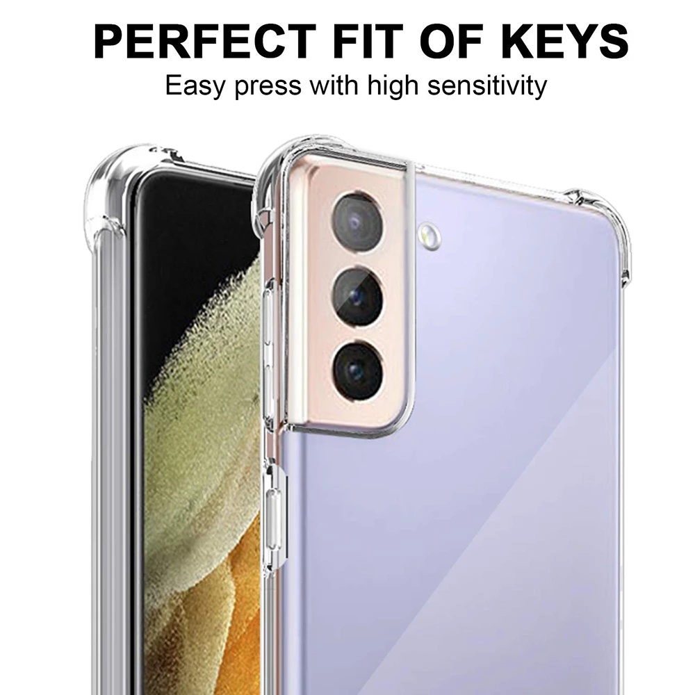 Ốp Điện Thoại Silicon Mềm Trong Suốt Chống Sốc Bảo Vệ Toàn Diện Cho Samsung Galaxy S22 / Ultra 5G / S22 +