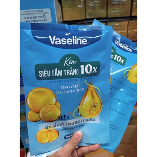 Siêu tắm trắng vaseline 10x - gói xanh