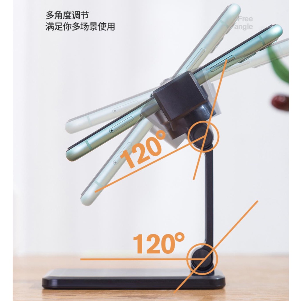 Giá Đỡ Điện Thoại Để Bàn Có Thể Gập Lại Đa Năng Phổ Biến Cho Người Lười