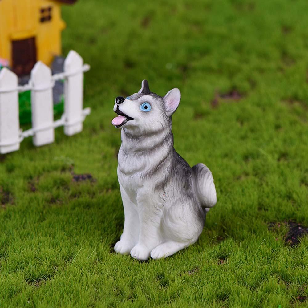 YIYU Mô Hình Chú Chó Bằng Nhựa Resin Trang Trí Tiểu Cảnh