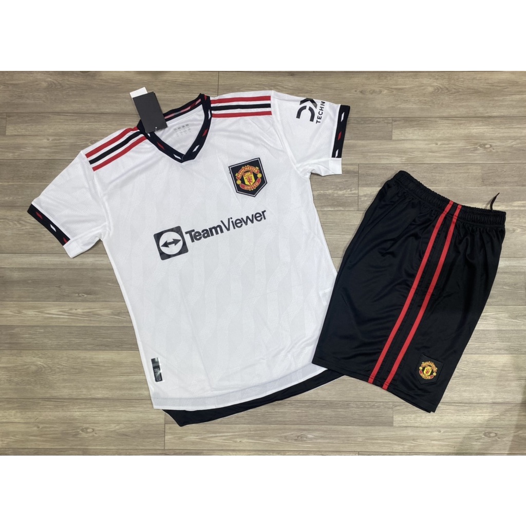 [SUPER THÁI] Áo bóng đá MU trắng vải mè Thái cao cấp giải 2023 (45-85kg)