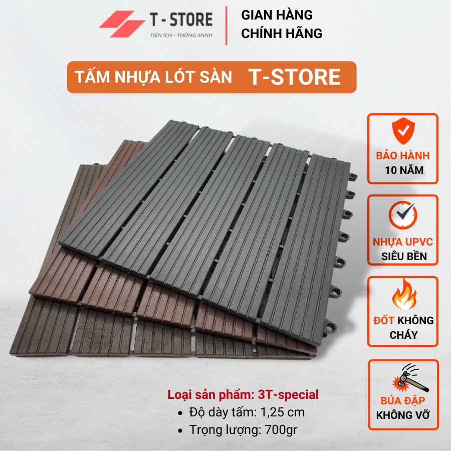 Miếng Lót Sàn Giả Gỗ Cao Cấp SIENNA-Special Trang Trí Sân Vườn Ngoài Trời, Decor Ban công, Trang Trí Bể bơi.