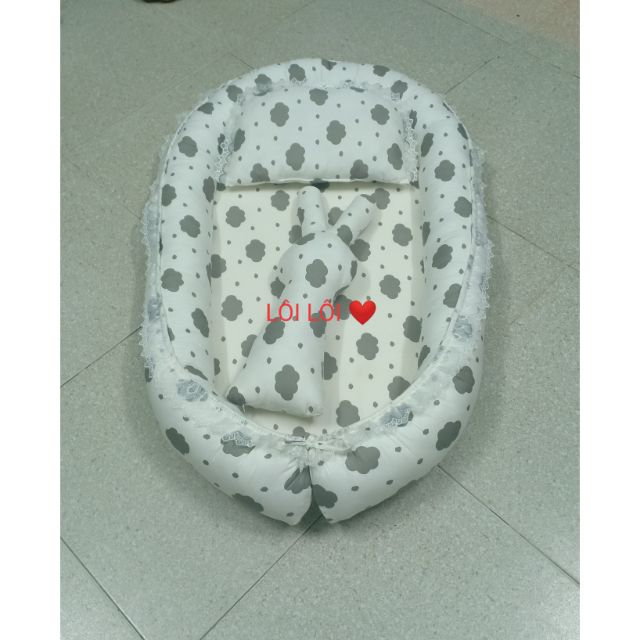 Combo nôi vải, gối và thỏ