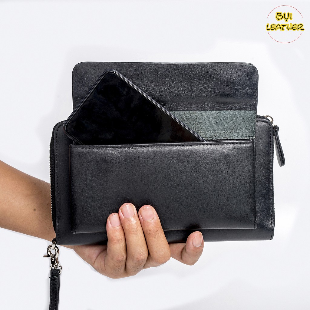 Ví cầm tay nam da bò mill cao cấp C107- Da thật - BH 24 tháng | BigBuy360 - bigbuy360.vn