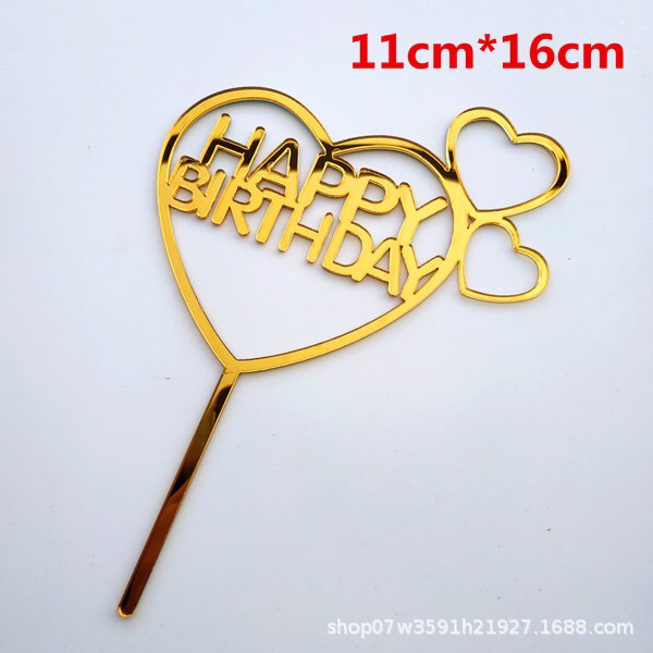 Phụ Kiện Trang Trí Bánh Sinh Nhật Bánh Kem - Combo 10 chiếc Meka Meka 3 tim